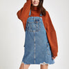 Blue utility denim dress