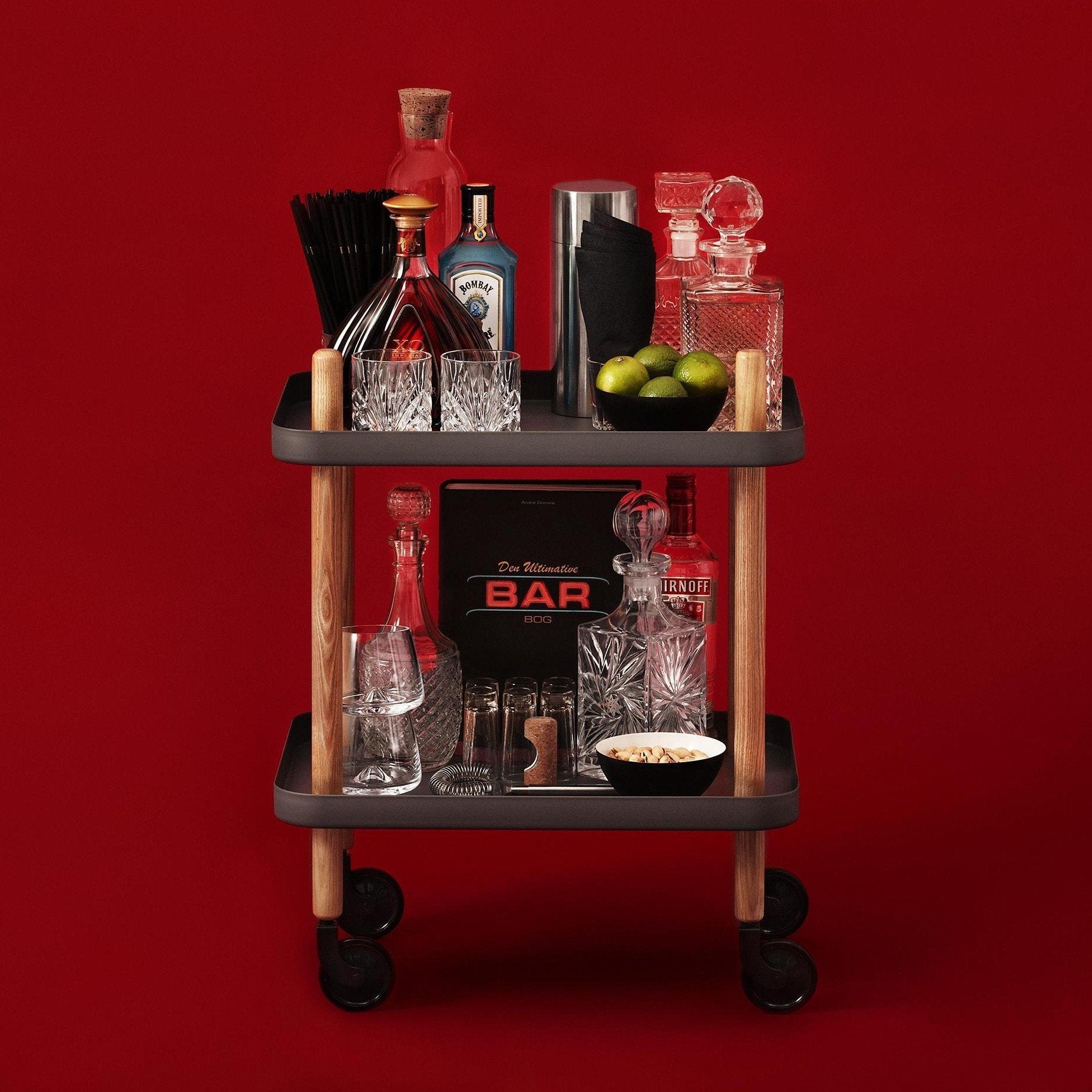 Block Side Table/Trolley