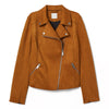 Tan suede biker jacket