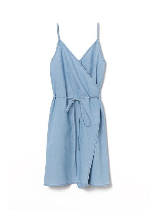 Short wrap dress