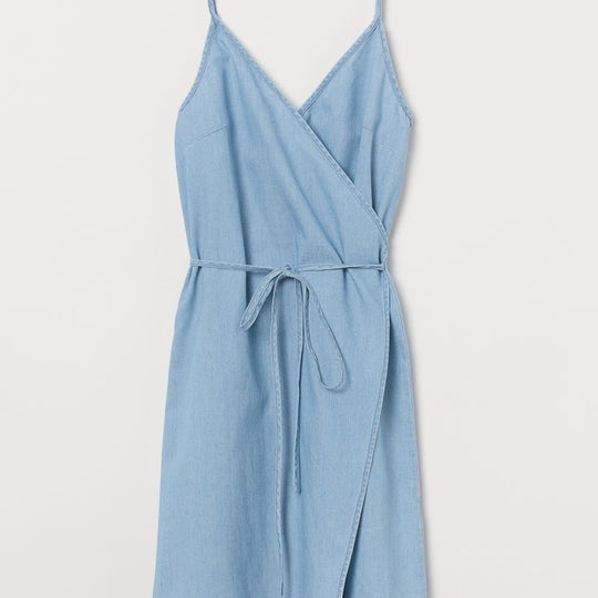Short wrap dress
