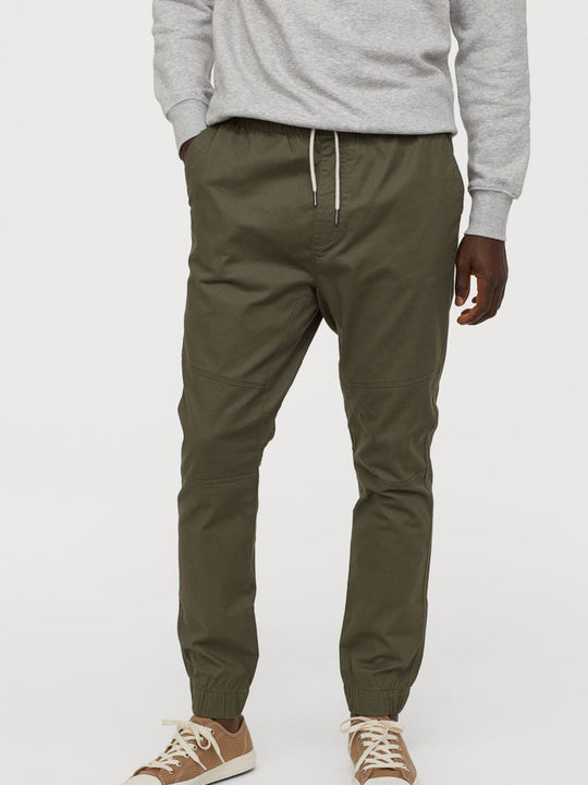 Cotton twill joggers