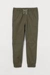 Cotton twill joggers