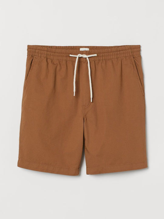 Elasticated cotton shorts